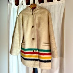 Vintage Hudson’s Bay Company Glacier Stripe Wool Coat